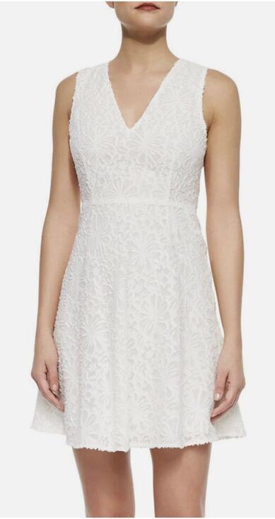 Theory Dresses & Skirts - Theory Mariam Portray Lace Fit & Flare Dress Ivory Size 10 Wedding Shower $395